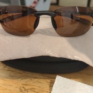 Serengeti Black Frame with Brown Lenses Sunglasses